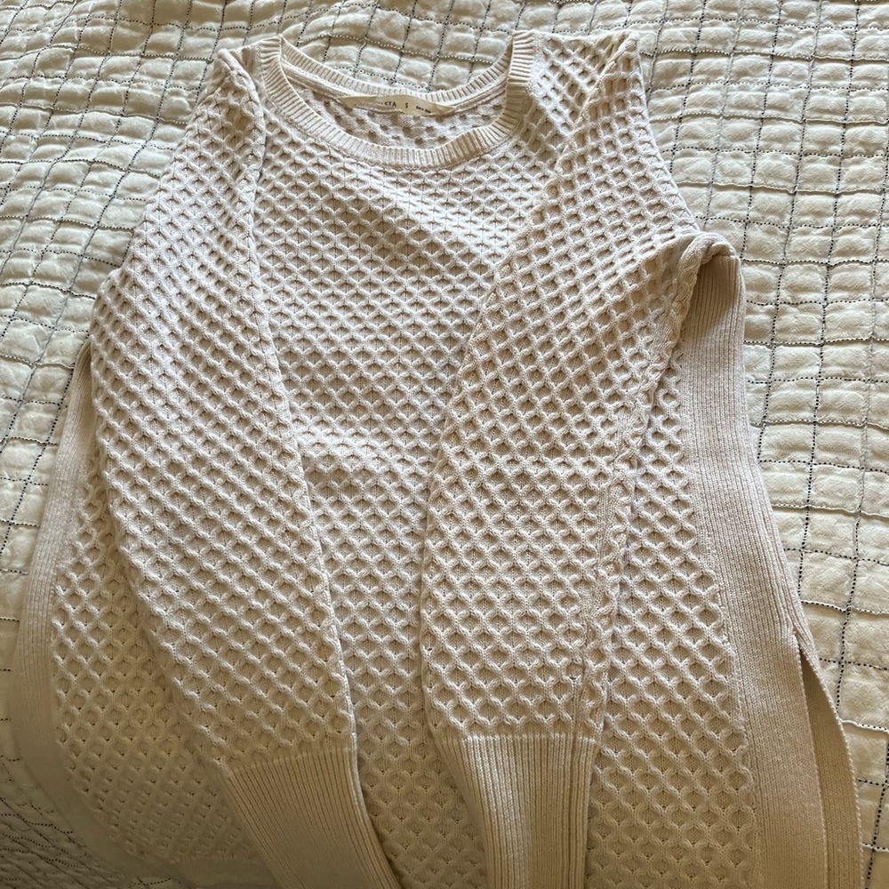 Cable knit sweater